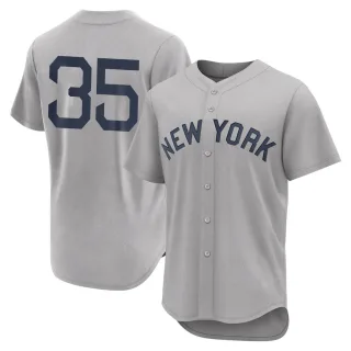 Men's Authentic Gray Clay Holmes New York Yankees 2021 Field of Dreams Jersey