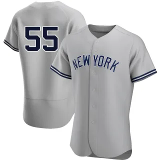 Men's Authentic Gray Hideki Matsui New York Yankees Road Jersey