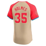 Men's Elite Cream Clay Holmes New York Yankees American League 2024 All-Star Game Jersey