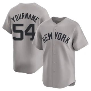 Men's Limited Gray Tim Hill New York Yankees Away Jersey