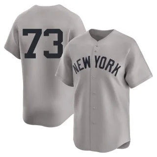 Men's Limited Gray Yerry de los Santos New York Yankees Away 2nd Jersey