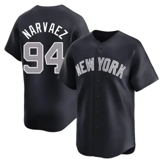 Men's Limited Navy Carlos Narvaez New York Yankees Alternate Jersey