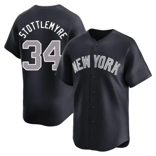 Men's Limited Navy Mel Stottlemyre New York Yankees Alternate Jersey