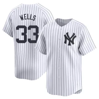 Men's Limited White David Wells New York Yankees Yankee Home Jersey