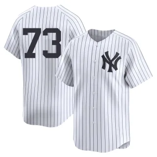 Men's Limited White Yerry de los Santos New York Yankees Yankee Home 2nd Jersey