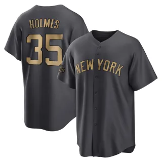 Men's Replica Charcoal Clay Holmes New York Yankees 2022 All-Star Game Jersey