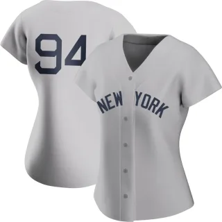 Women's Authentic Gray Carlos Narvaez New York Yankees 2021 Field of Dreams Jersey