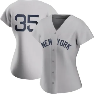 Women's Authentic Gray Clay Holmes New York Yankees 2021 Field of Dreams Jersey