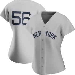 Women's Authentic Gray Lou Trivino New York Yankees 2021 Field of Dreams Jersey