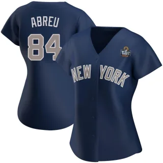 Women's Authentic Navy Albert Abreu New York Yankees Alternate 2024 World Series Jersey