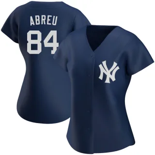 Women's Authentic Navy Albert Abreu New York Yankees Alternate Team Jersey