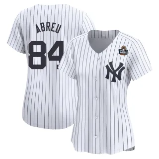 Women's Limited White Albert Abreu New York Yankees Yankee Home 2024 World Series Jersey