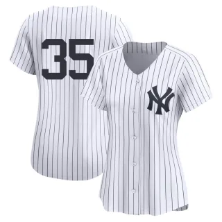 Women's Limited White Clay Holmes New York Yankees Yankee Home 2nd Jersey