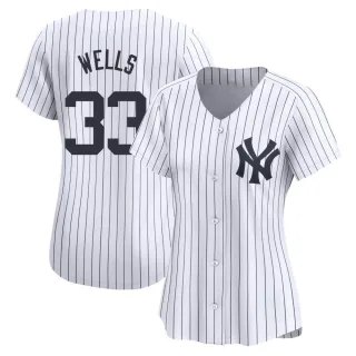 Women's Limited White David Wells New York Yankees Yankee Home Jersey