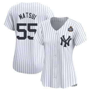 Women's Limited White Hideki Matsui New York Yankees Yankee Home 2024 World Series Jersey