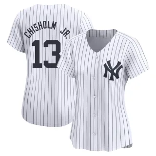 Women's Limited White Jazz Chisholm Jr. New York Yankees Yankee Home Jersey