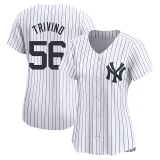 Women's Limited White Lou Trivino New York Yankees Yankee Home Jersey