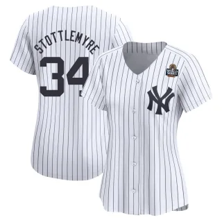 Women's Limited White Mel Stottlemyre New York Yankees Yankee Home 2024 World Series Jersey