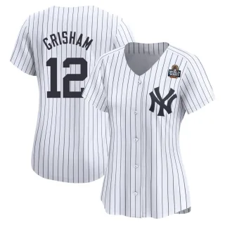 Women's Limited White Trent Grisham New York Yankees Yankee Home 2024 World Series Jersey