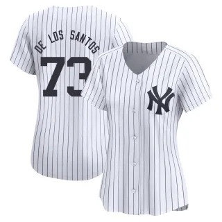 Women's Limited White Yerry de los Santos New York Yankees Yankee Home Jersey