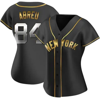 Women's Replica Black Golden Albert Abreu New York Yankees Alternate Jersey