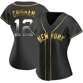 Women's Replica Black Golden Trent Grisham New York Yankees Alternate Jersey