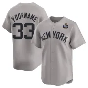 Youth Limited Gray David Wells New York Yankees Away 2024 World Series Jersey