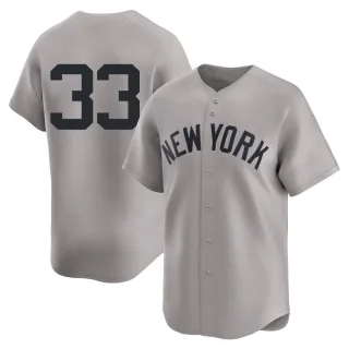 Youth Limited Gray David Wells New York Yankees Away 2nd Jersey