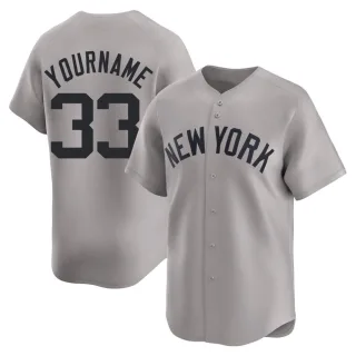 Youth Limited Gray David Wells New York Yankees Away Jersey