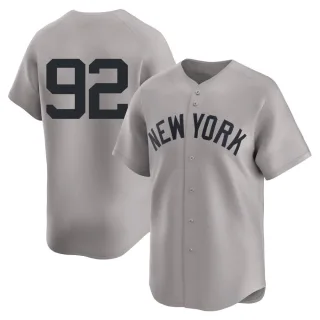 Youth Limited Gray Yoendrys Gomez New York Yankees Away 2nd Jersey