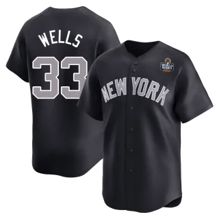 Youth Limited Navy David Wells New York Yankees Alternate 2024 World Series Jersey