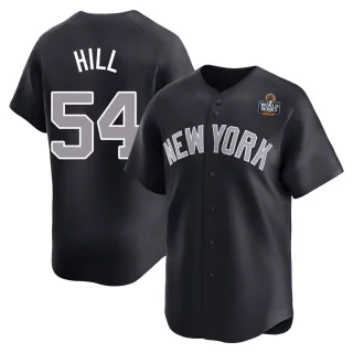 Youth Limited Navy Tim Hill New York Yankees Alternate 2024 World Series Jersey