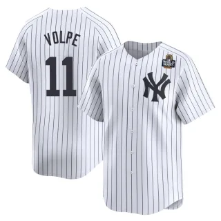 Youth Limited White Anthony Volpe New York Yankees Yankee Home 2024 World Series Jersey