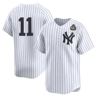 Youth Limited White Anthony Volpe New York Yankees Yankee Home 2nd 2024 World Series Jersey