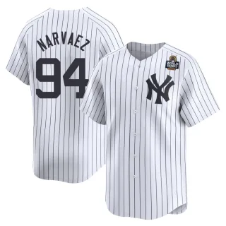 Youth Limited White Carlos Narvaez New York Yankees Yankee Home 2024 World Series Jersey