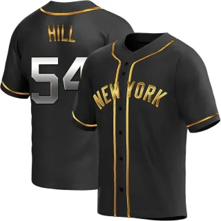 Youth Replica Black Golden Tim Hill New York Yankees Alternate Jersey