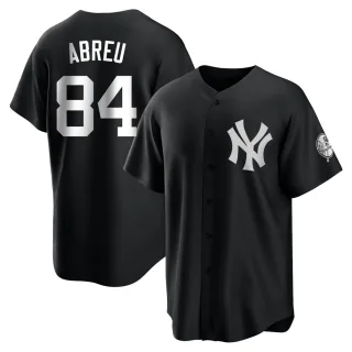 Youth Replica Black/White Albert Abreu New York Yankees Jersey