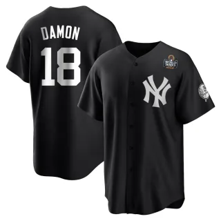 Youth Replica Black/White Johnny Damon New York Yankees 2024 World Series Jersey