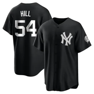 Youth Replica Black/White Tim Hill New York Yankees Jersey