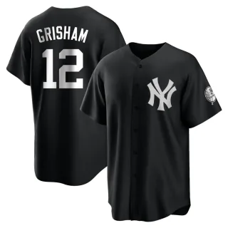 Youth Replica Black/White Trent Grisham New York Yankees Jersey