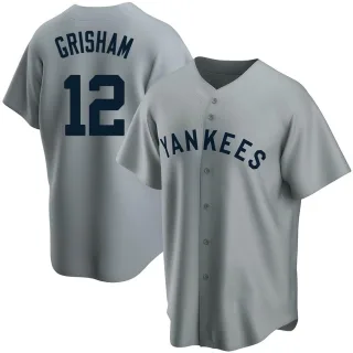 Youth Replica Gray Trent Grisham New York Yankees Road Cooperstown Collection Jersey