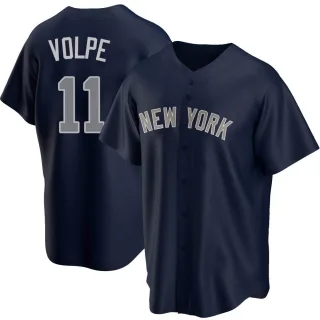 Youth Replica Navy Anthony Volpe New York Yankees Alternate Jersey